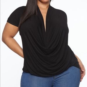 Fashion Nova Cowl Hearted Top
